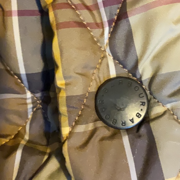 Barbour plaid polar quilt jacket Size 10 - Picture 8 of 8